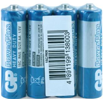 Батарейка GP PowerPlus Heavy duty R 06 15С (SR4) голубая 232913 10878