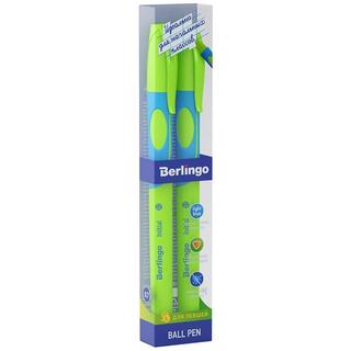 Набор  2 шариковых ручек "Berlingo.Initial" для левшей светло-синяя 0,7мм CBp_70700_2L