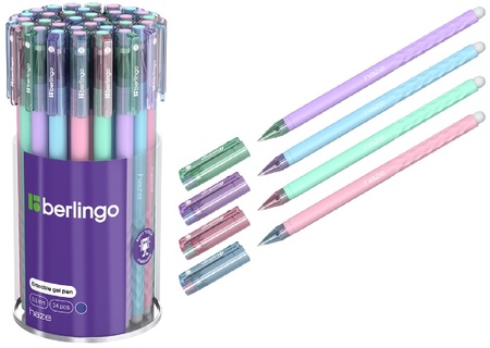 Ручка Пиши-стирай гель "Berlingo.Haze" синяя 0,5мм CGp_50214